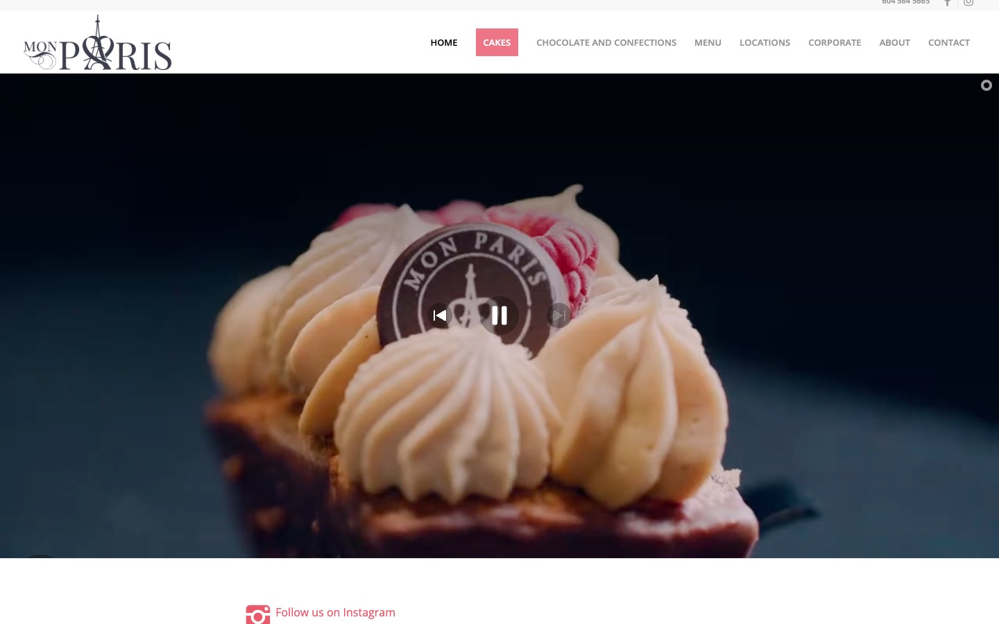 The current homepage
